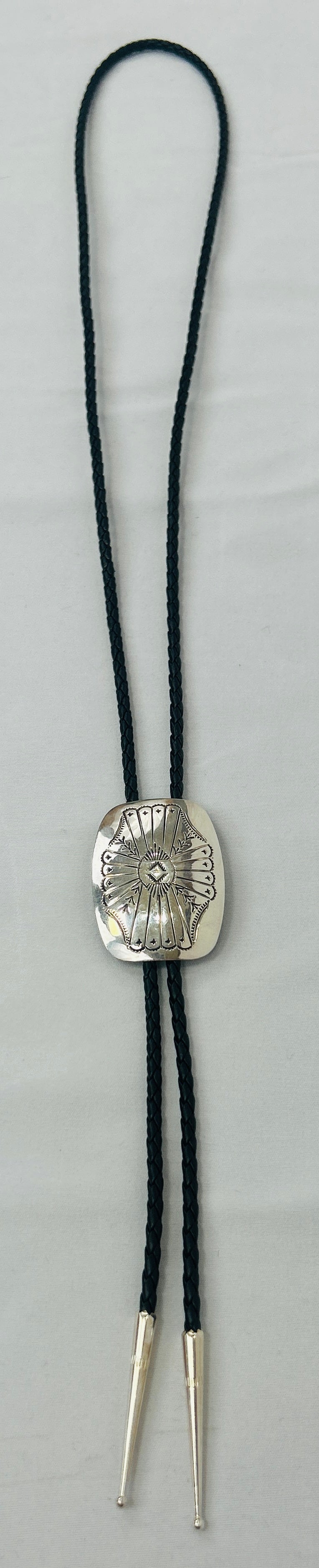 Sterling Etched Bolo