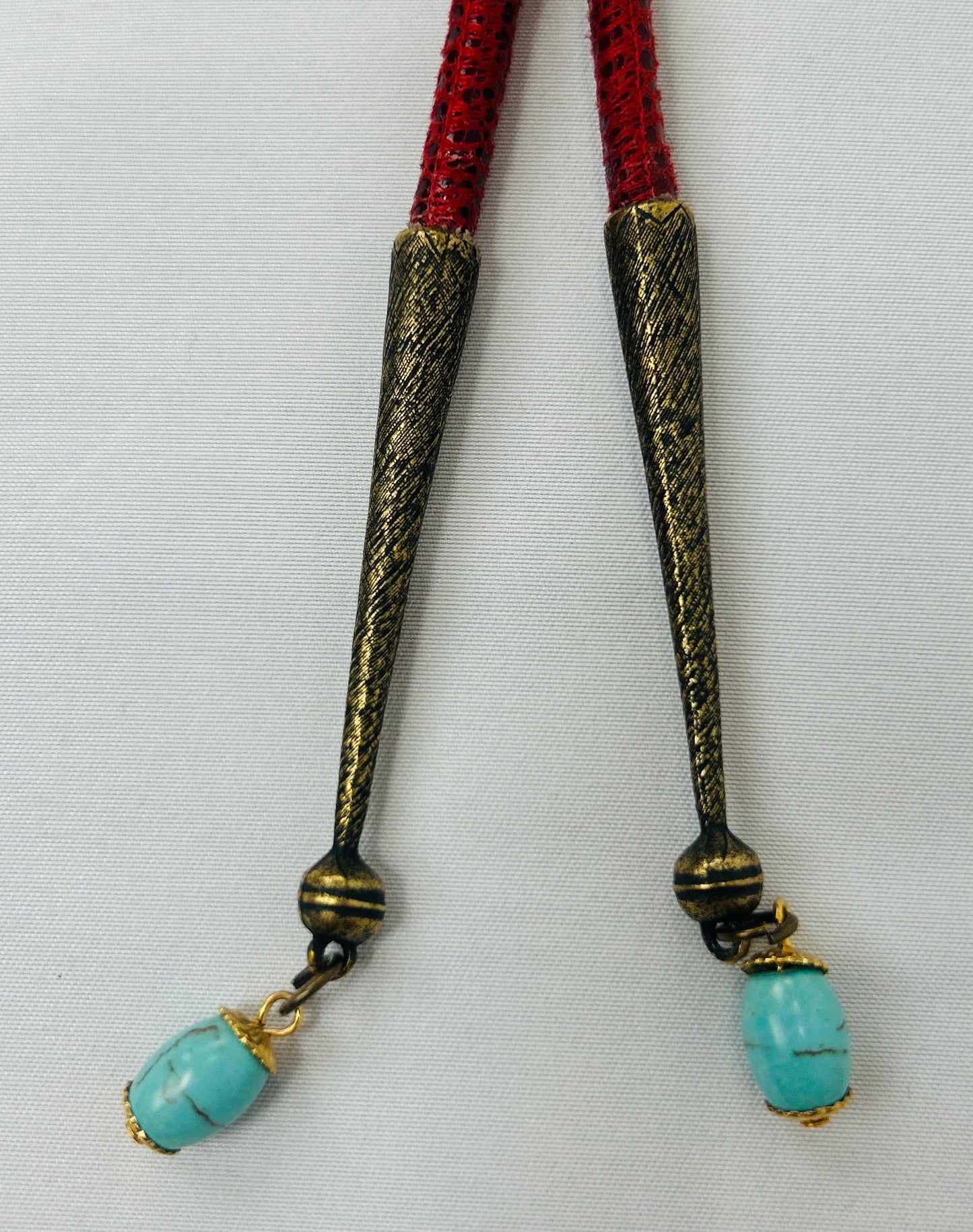 Vintage beaded Bolo tie